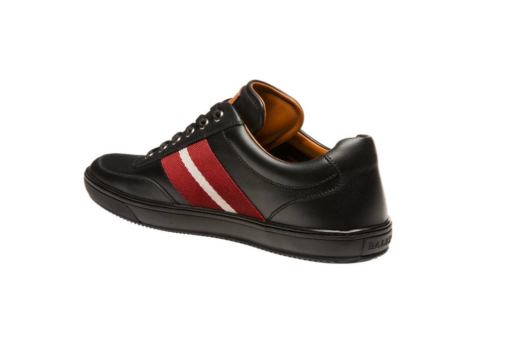 Oriano Men's 6240312 Black Leather Sneakers, Size 8.5, MSRP $560, Brand New