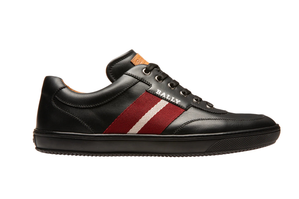 Oriano Men's 6240312 Black Leather Sneakers, Size 8.5, MSRP $560, Brand New